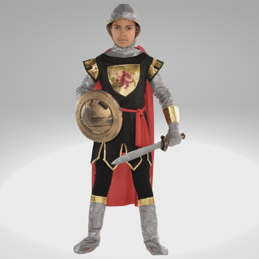 Boy vintage brave crusader costume
